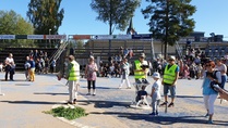 Rotareilla oli kaksi joukkuetta leikkimielisessä kilpailussa Pyhä Jysäys tapahtumassa 31.8.19.