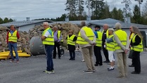 Vierailimme Metsäsairilan uudistuvalla jätekeskuksella 14.8.18.