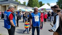 Rotarit olivat mukana Juvan kesäkarkeloissa 8.7.17.