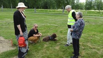 Juvan Kennelkerho toi tilaisuuteen nelijalkaisia ysträviä ihasteltavaksi.