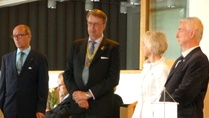 AG Pekka Huovila kiitti kaikkia kuluneesta rotaryvuodesta 12.6.2015.