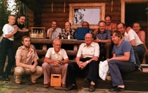 Saunailta 1980 tai 1981 OP:n saunalla.