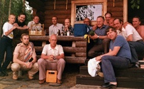 Saunailta 1980 tai 1981 OP:n saunalla.