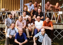 Saunomassa OP vanhalla saunalla 1979.