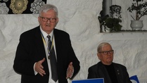 Erkki Ikäläinen Savonlinnan klubista kertoi viikkokokouksessa 29.11.22 Ukrainan avustamisesta.