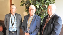 Kolmen klubin kauden 2023-2024 presidentit.