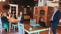 Maakuntajohtaja Pentti Mäkinen vieraili klubissa 25.5.21.