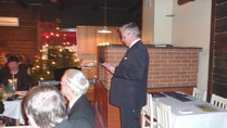 50- vuotisjuhla 12.12.2009.
Harry kertoi klubin historiaa.