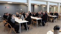 Tutustuimme rehtori Olli Kossilan johdolla Martti Talvela -kampukseen 1.3.22.