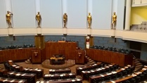 Vierailu Eduskunnassa 8.3.18. Yhteisretki Savonlinnan ja
Rantasalmen klubien kanssa.