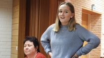 Juvan ja Rantasalmen klubien yhteinen vaihto-oppilas Hannah Clancy Australiasta osallistui jouluhartauteen 11.12.18.