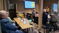 Mikkelin kesäyliopiston rehtori Anne Havukainen kertoi yliopiston toiminnasta ja nykyisistä haasteista viikkokokouksessa 16.9.
