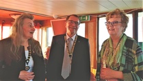 Rantasalmen, Savonlinnan  ja Juvan klubien uudet presidentit 14.6.18.