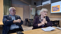 Kuvernöörin mukana oli Pohjois-Karjalan alueen AG Martti Riekki.